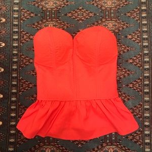 Charlotte Russe Red Bustier